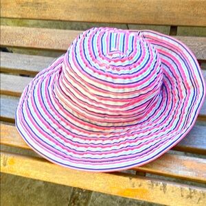 San Diego Hat Company Striped Packable Sun Hat